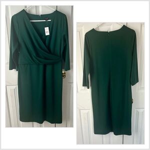 Ann Taylor Factory Deep Green Dress.